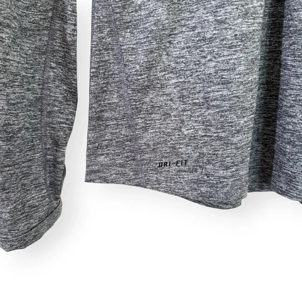 Nike Dri-Fit Ole Miss Quarter Zip Pullover S Gray Long Sleeve Running Athletic